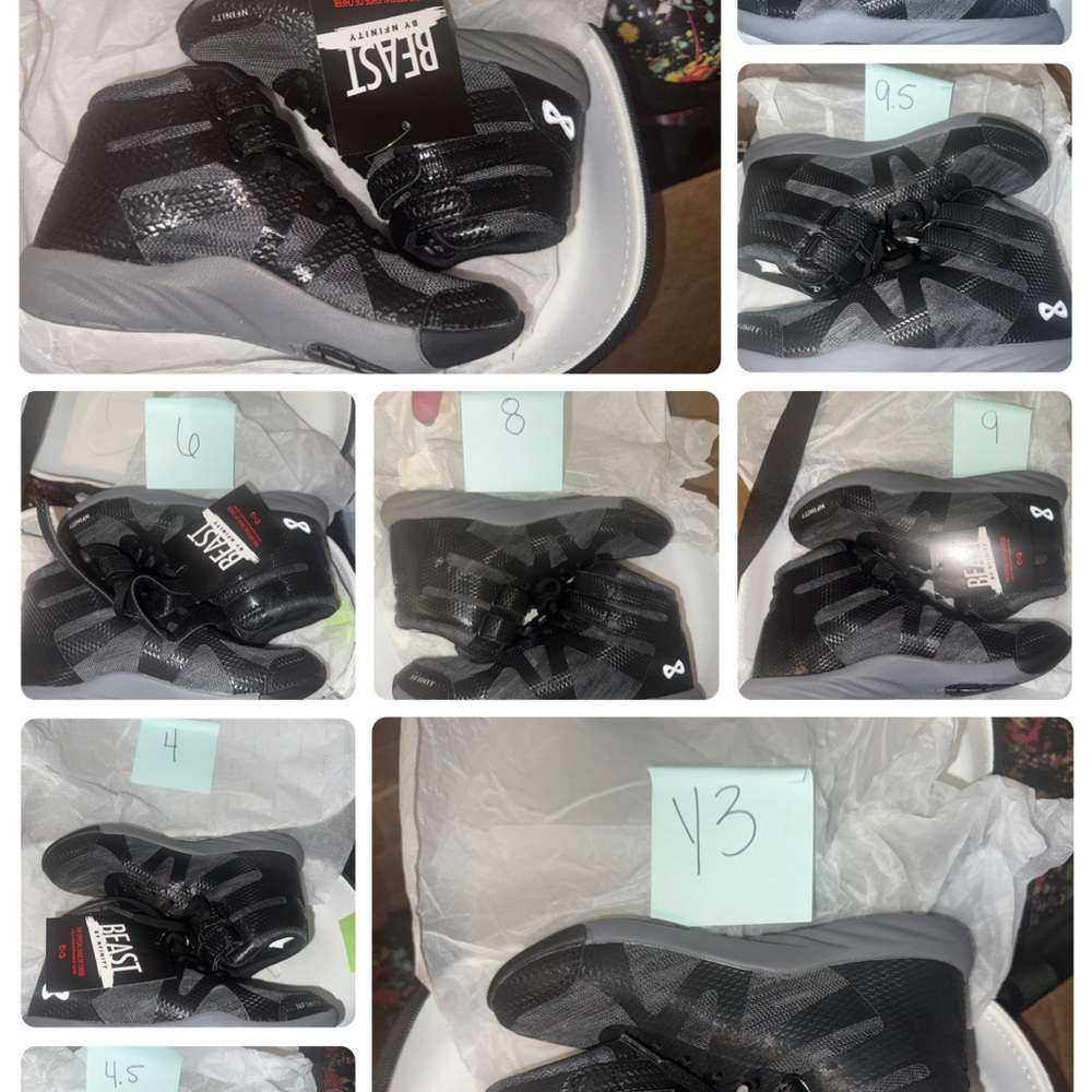 NFINITY Black High-Top Athletic Shoes